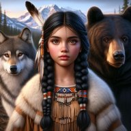 Girl With Wolf